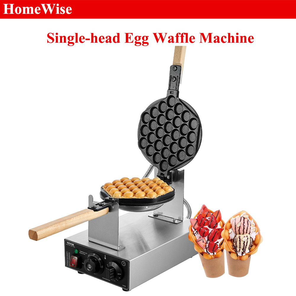 Mini Waffle Maker Machine - HomeWise-máquina comercial para hacer gofres con
