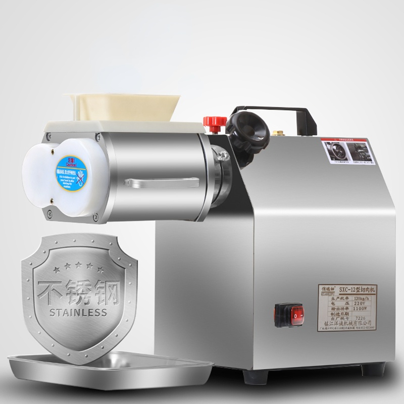 Automatic Meat Slicer Home - Rebanador de carne eléctrico comercial, acero