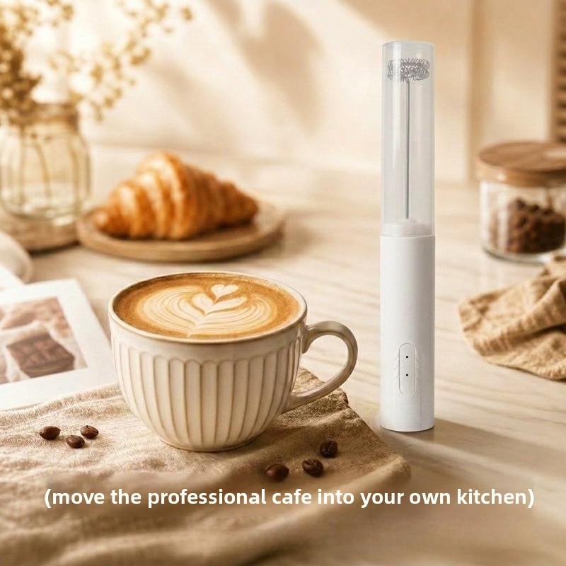 Electric Milk Frother Handheld - Potente batidor de cocina, espumador de