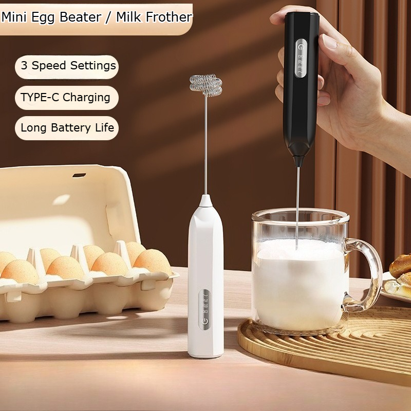 Electric Milk Frother Handheld - Nuevo Espumador de Leche Eléctrico Portátil,
