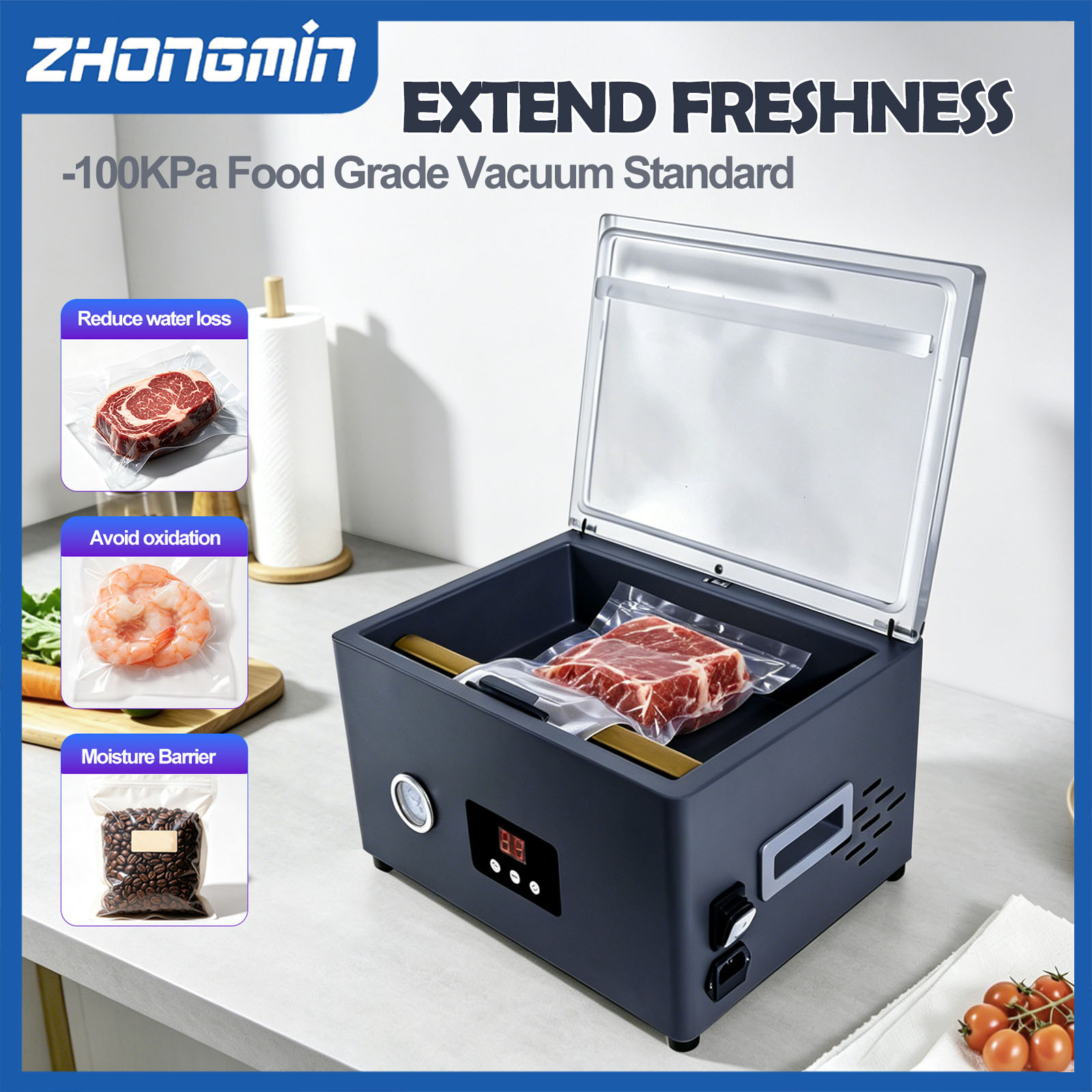 Food Vacuum Sealer Machine - Máquina selladora al vacío para alimentos