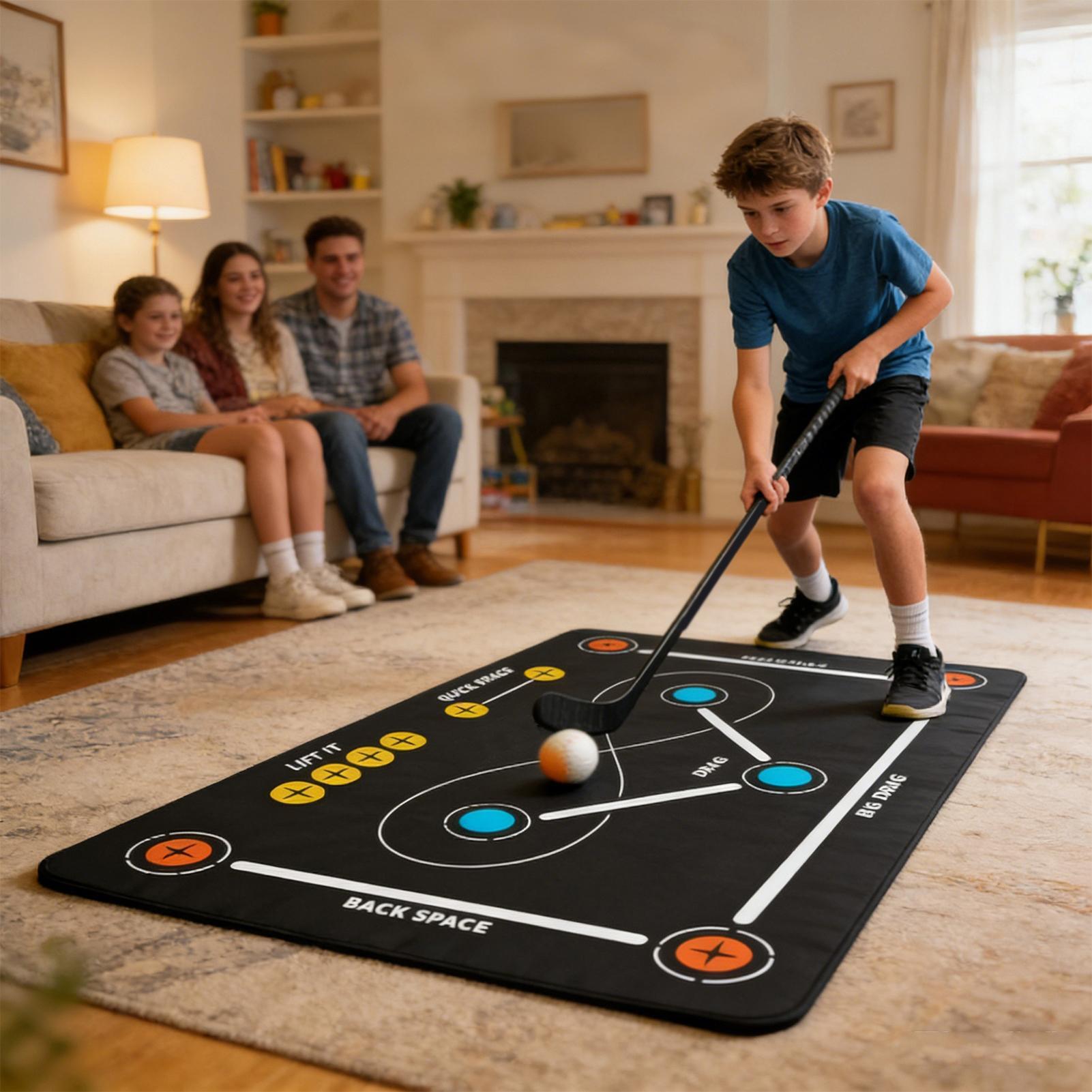 Home Appliances - Tapete de Entrenamiento de Hockey Antideslizante,