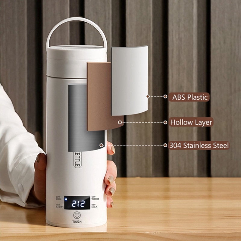 Electric Kettle Temperature Control - Hervidor Eléctrico Portátil de Viaje DT39,