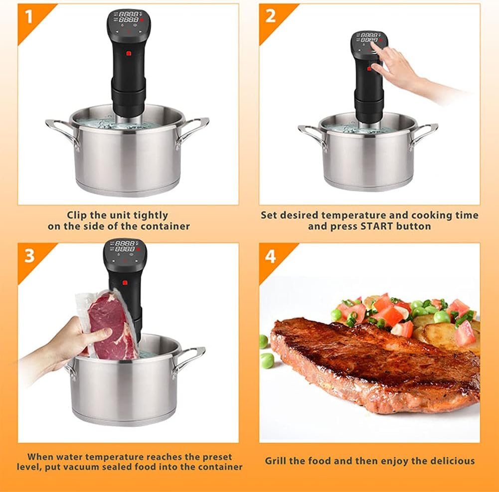 Máquina Sous Vide, cocina de p - Digital Sous Vide Precision Cooker reseña y precio