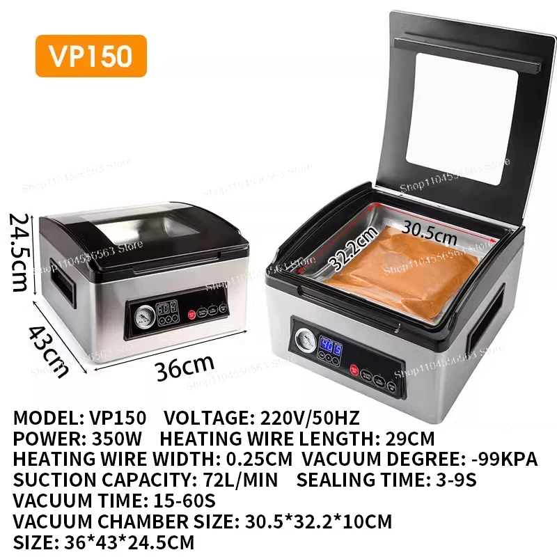 Sellador al vacío de cámara VP - Food Vacuum Sealer Machine reseña y precio