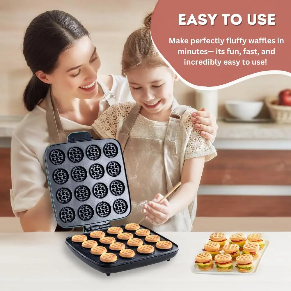 Máquina para Hacer Waffles de  - Mini Waffle Maker Machine reseña y precio