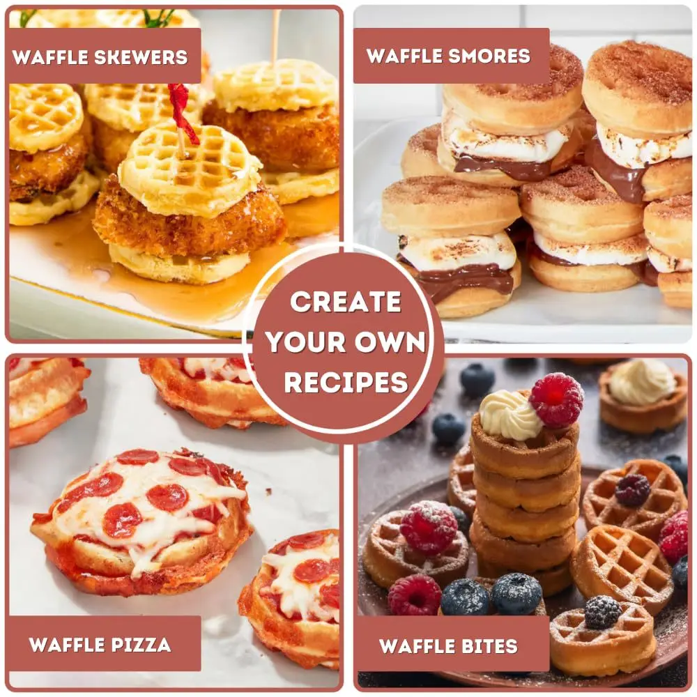 Máquina para Hacer Waffles de  - Mini Waffle Maker Machine reseña y precio