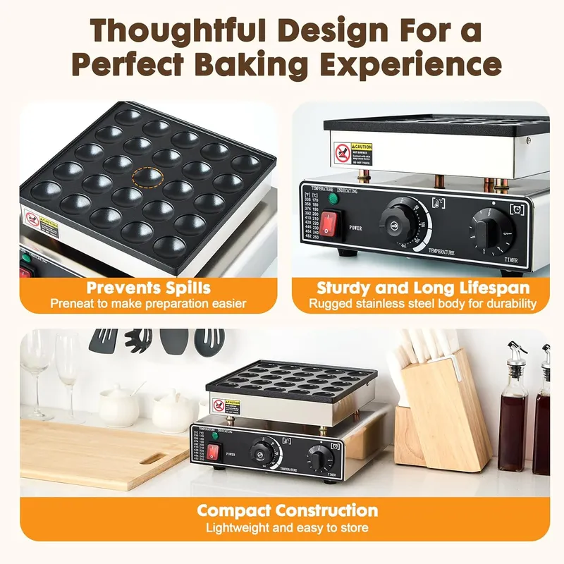 Mini Máquina para Hacer Panque - Mini Waffle Maker Machine reseña y precio