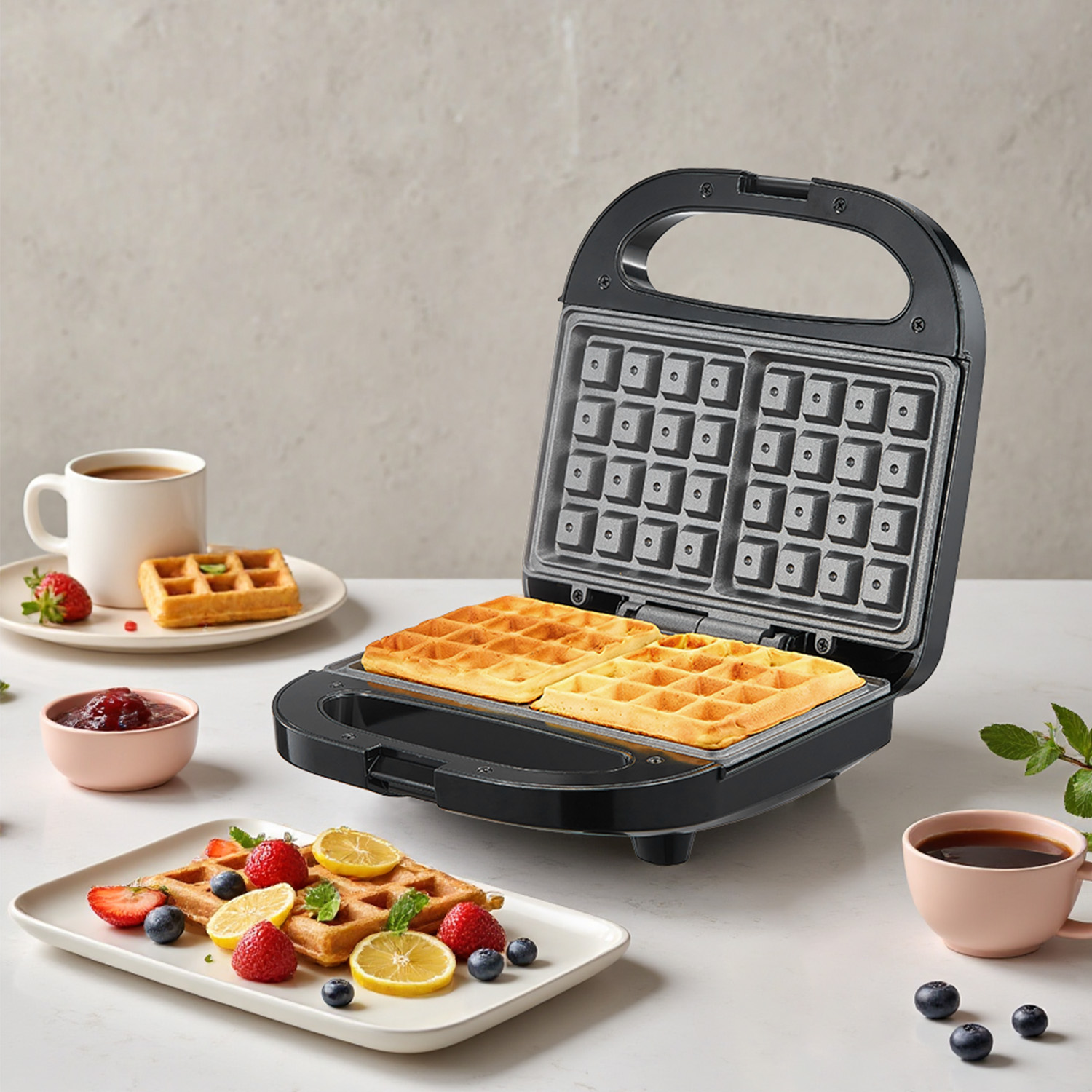 Máquina para hacer gofres belg - Mini Waffle Maker Machine reseña y precio