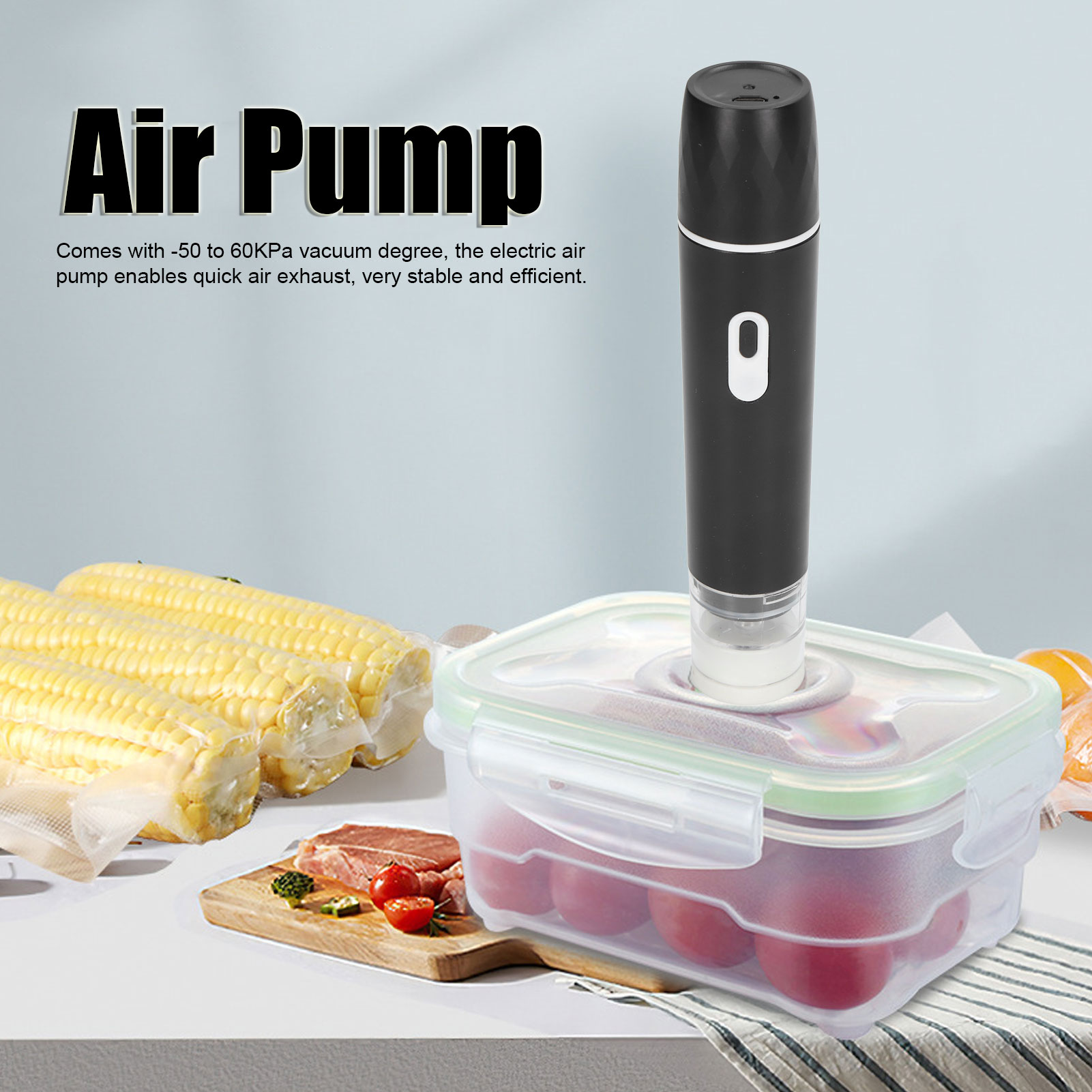Bomba de aire eléctrica sellad - Food Vacuum Sealer Machine reseña y precio
