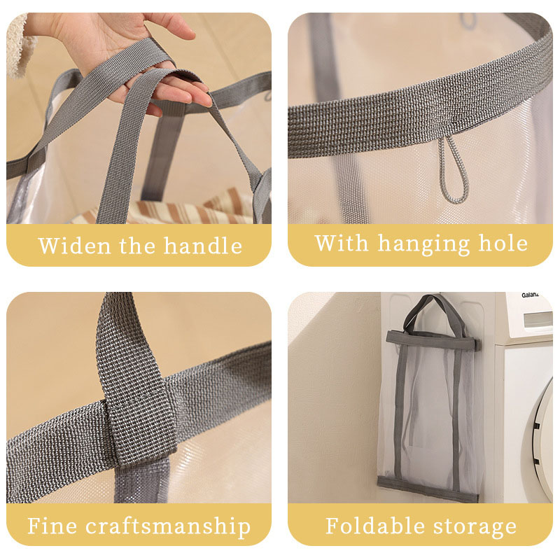 Cesto de Ropa Sucia de Malla d - Laundry reseña y precio