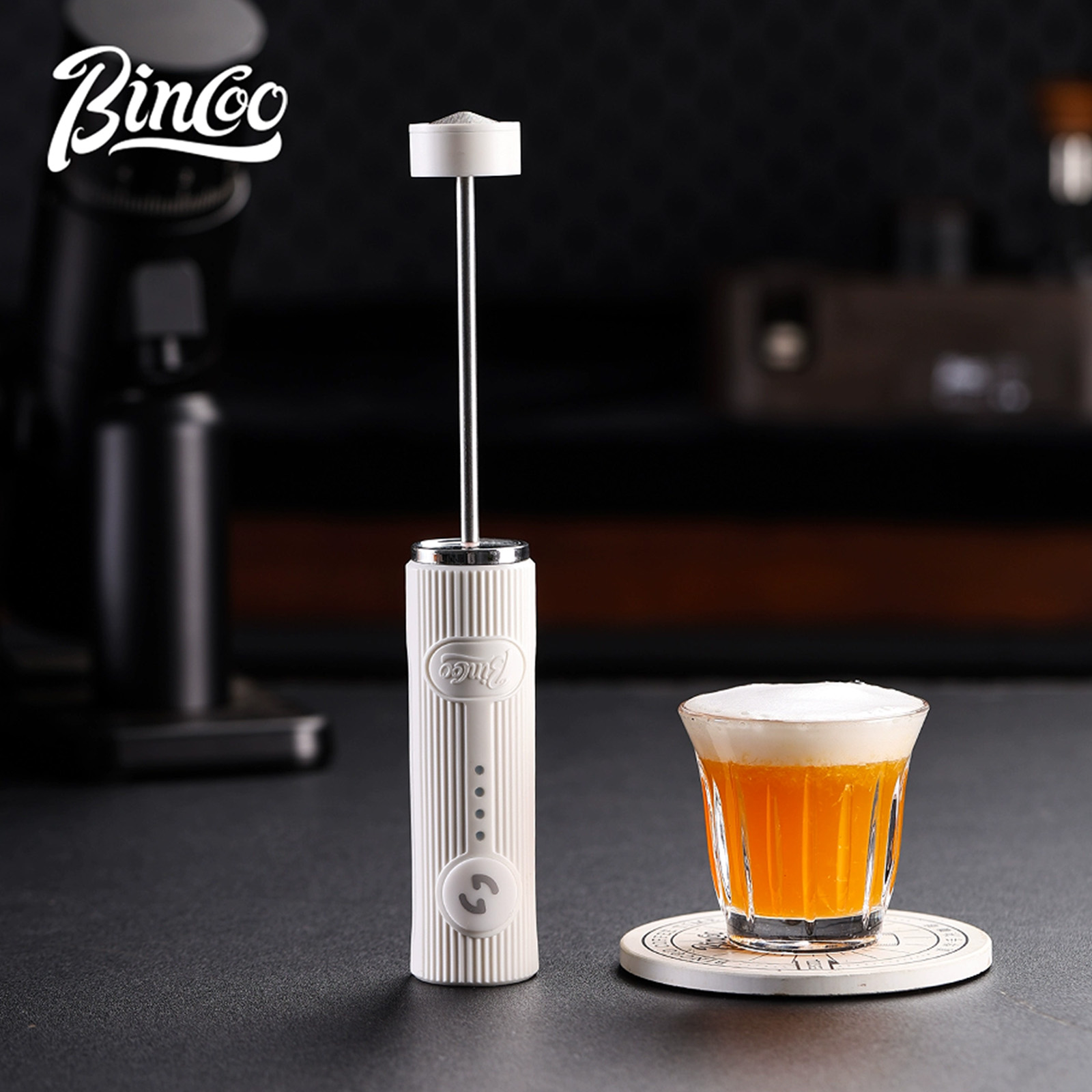Bincoo nuevo Espumador de lech - Electric Milk Frother Handheld reseña y precio
