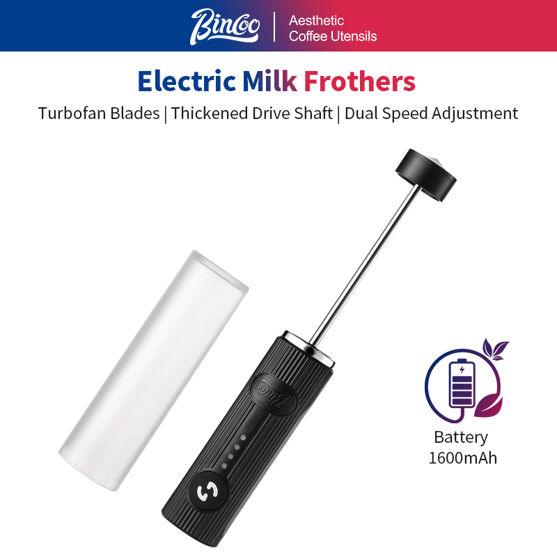 BINCOO-espumador de café eléct - Electric Milk Frother Handheld reseña y precio