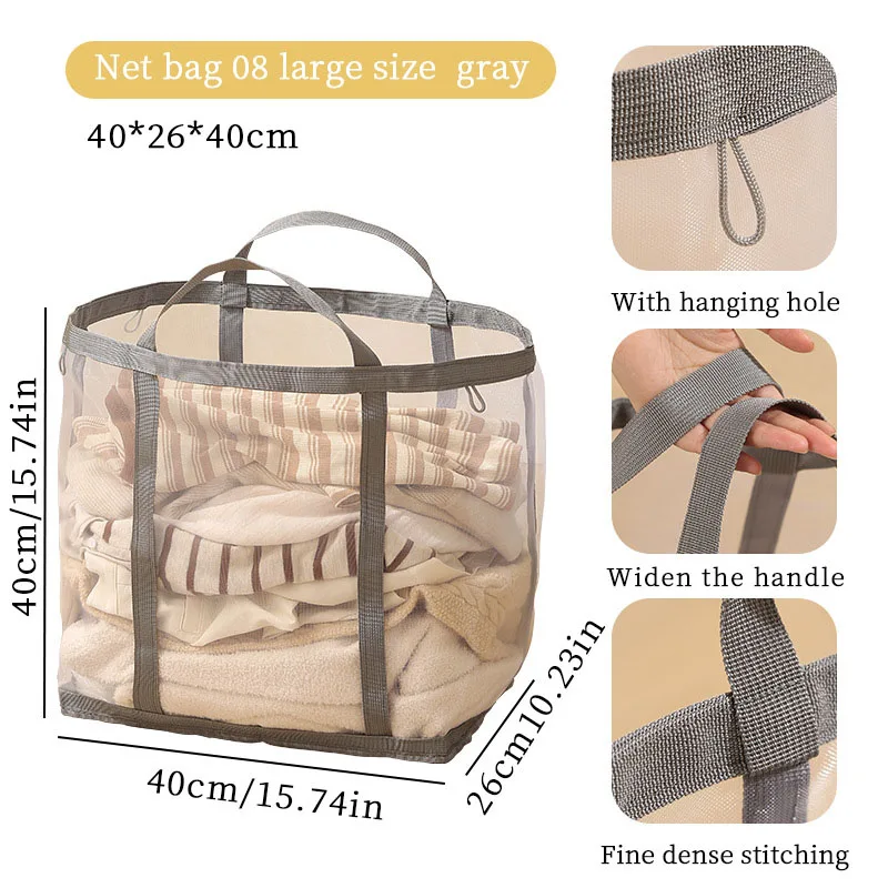 Cesto de Ropa Sucia de Malla d - Laundry reseña y precio